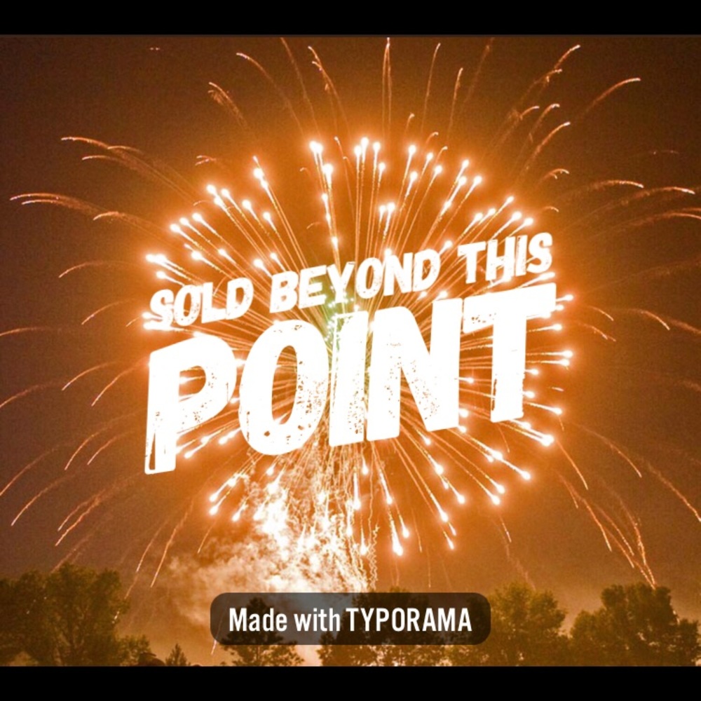 All items beyond this point are sold
